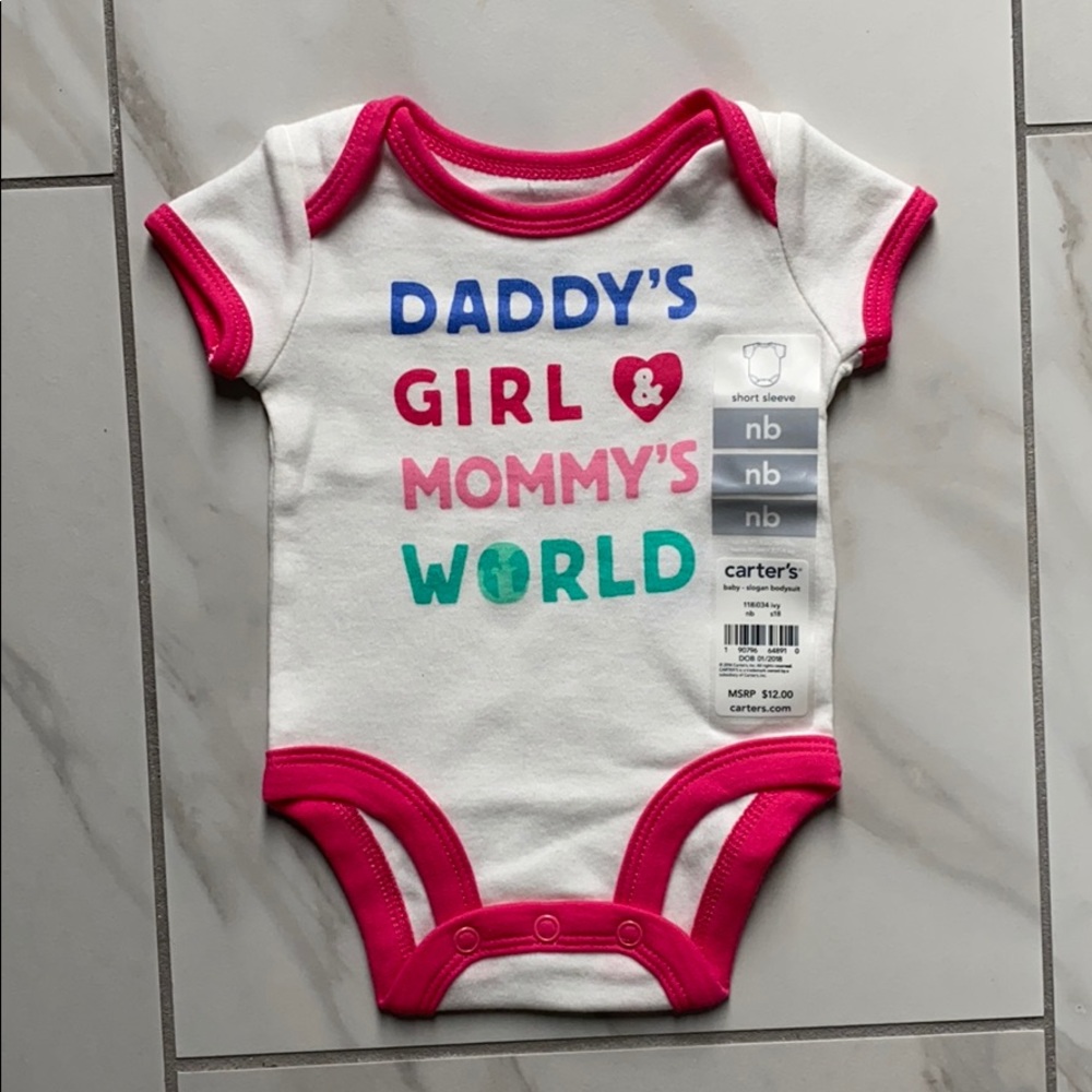 Daddy girl & mommy’s world onesie
